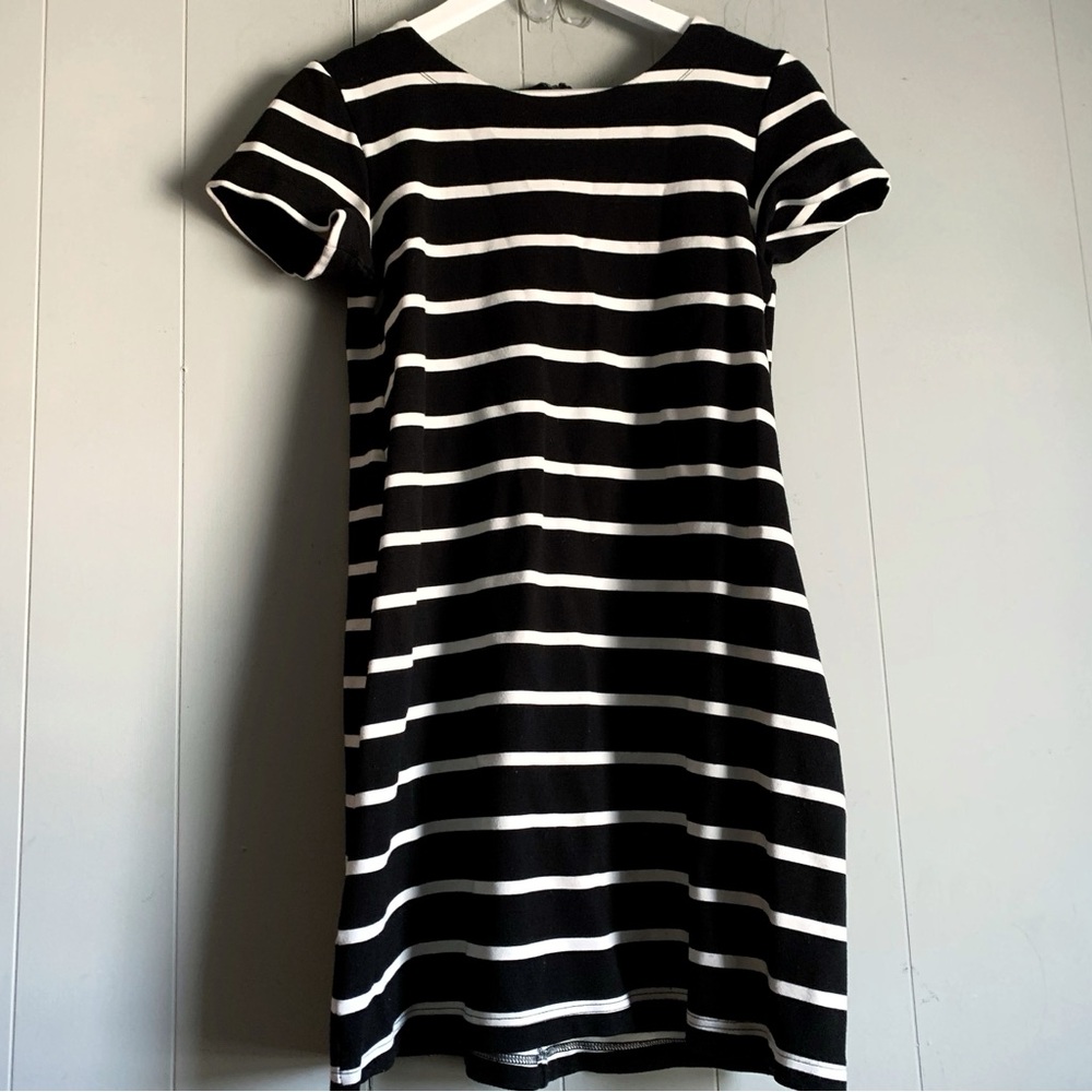 Gap B&W Striped BodyCon Knit Dress 8